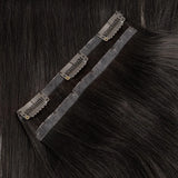LALAS HAIR Extensions Clip à Bande Fine – Remy 6pcs 120g