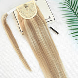 LALAS HAIR Ponytail Brun Chocolat #2 – Clip-in 14–22” Naturel