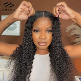 Unice 7x5 Wear Go Glueless Wig Human Hair Curly Wigs Pre Cut Pre Bleached Pre Plucked Lace Front Human Hair Wigs for Beginners