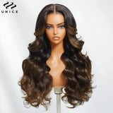 Unice Hair Chestnut Brown Loose Wave Wig 7x5 Lace Pre Cut Pre Bleached Glueless Wig Human Hair Ready To Wear Go Wig 150% Density
