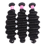 Unice Hair Loose Deep Wave Bundles 3/4 PCS Deal Natural Color 100% Human Hair Bundles Sew In Bundles Quick Weaves