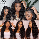 UNice Bye-Bye Knots Wig 7x5 Inch Lace Wig Pre Bleached Pre Plucked Pre Cut Lace Front Wig Real Glueless Wear Go Wigs