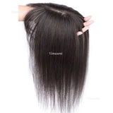 Topper Femme en Cheveux Humains Base Soie – Frange Aérée, Cheveux Européens Remy