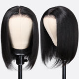 LALAS Hair 4x4 Lace Closure Bob Wig Human Hair 150% Density