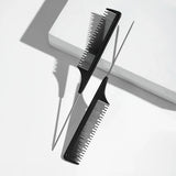 LALAS HAIR Kit Peignes Coiffants – Pic Métal, Lift, Queue Fine