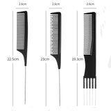 LALAS HAIR Kit Peignes Coiffants – Pic Métal, Lift, Queue Fine