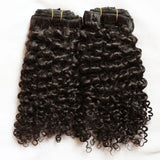 LALAS HAIR Clip-in Jerry Curly – Cheveux Vierge 120g Plein Volume
