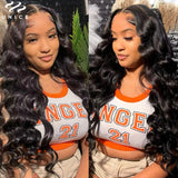 UNice Hair Loose Wave Bundles With 13x4 Lace Frontal 100% Human Hair Bundles 3/4PCS With Free Part Frontal Make 250% Density Wig