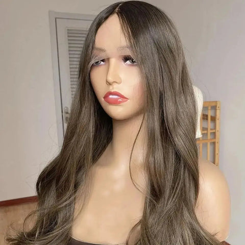 Perruque Body Wave Brune 71 cm – 180% – Base Soie HD 5x5 – Sans Colle – Cheveux Européens