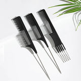 LALAS HAIR Kit Peignes Coiffants – Pic Métal, Lift, Queue Fine