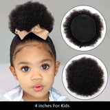 LALAS HAIR Chignon Kinky Curly – Cordon Haut Clip 100% Naturel