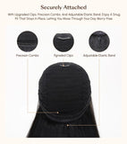 UNice Upgrade Drawstring Kinky Curly V Part Wig Seamless Blend 100% Human Hair V-Part Wig Minimal Leave Out 130% Density