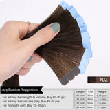 LALAS HAIR Tape-in Mini Extensions – 10 Pièces Invisibles Pour Tempes