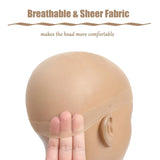 LALAS HAIR Bonnet Perruque HD Invisible – Ultra-fin Nylon Élastique
