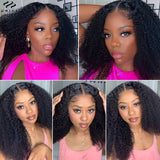 Perruque Kinky Curly 7x5 en Cheveux Humains – 200% Densité,