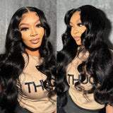 LALAS Hair Body Wave Lace Frontal 100% Human Hair Lace Front Wig