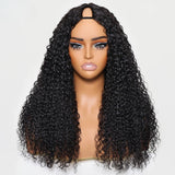 LALAS Hair Perruque U Part Jerry Curly en Cheveux Naturels - Glueless