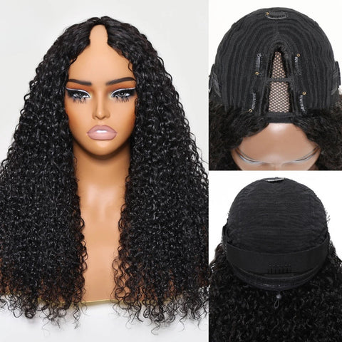 LALAS Hair Perruque bouclée naturelle U-Part - Glueless