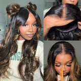 LALAS Hair 7x5 Highlight Body Wave Lace Front Human Hair Wig