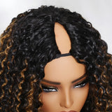 LALAS Hair Perruque U Part Jerry Curly en Cheveux Naturels - Glueless