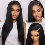 LALAS Hair  7x5 13x4 Yaki Straight Wig 100% Human Hair 150% Density