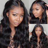LALAS HAIR Perruque Body Wave – Lace Front 100% Humain 250% Densité